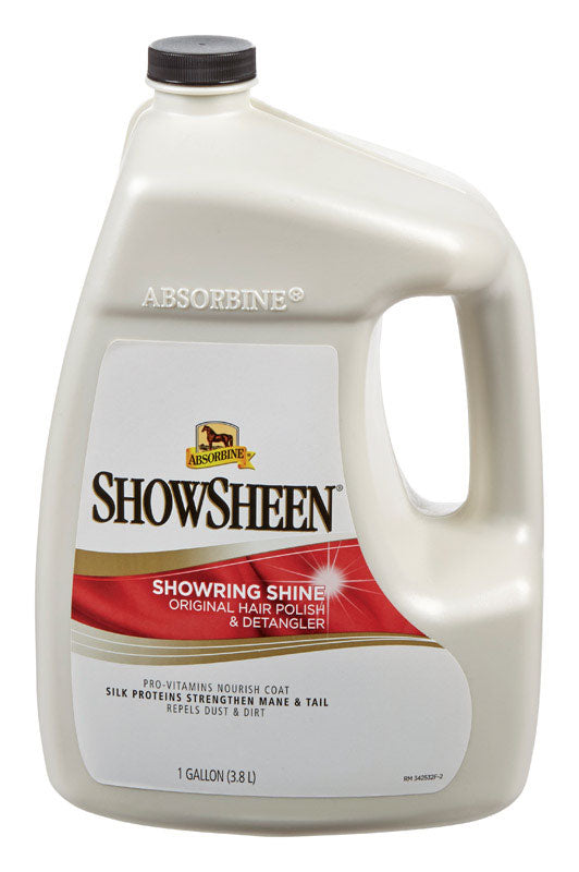 MWI VETERINARY SUPPLY, Absorbine  ShowSheen  Liquid  Hair Polish and Detangler  For Horse 1 gal.