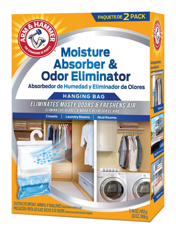 WM BARR & COMPANY, Arm & Hammer 16 oz. Fresh Scent Hanging Moisture Absorber and Odor Eliminator (Pack of 4)