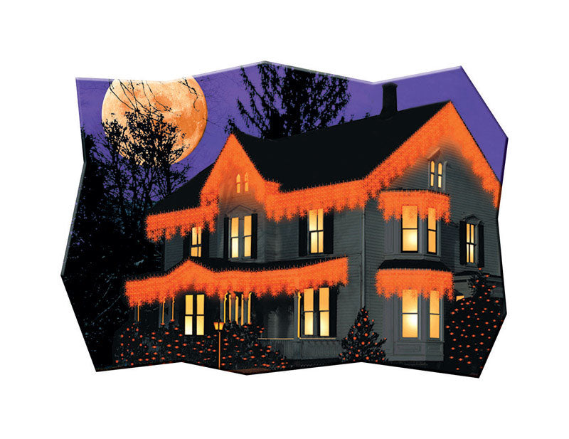 ACE TRADING - SIENNA, Celebrations  Haunted House Drape  Lighted Halloween Decoration  12 in. H 1 pk