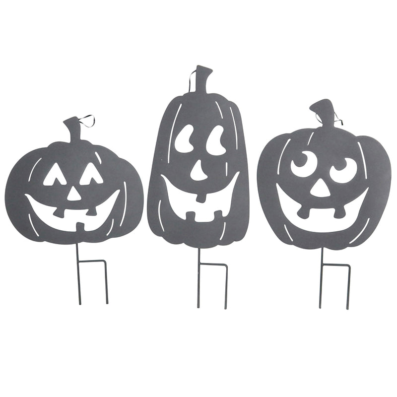 ACE TRADING - JETLINK 1, Celebrations Pumpkin Stakes Halloween Decoration 19.17 in. H x .28 in. W 3 pk (Pack of 6)