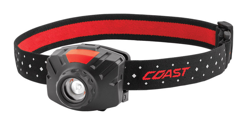 COAST CUTLERY CO, Coast FL60 400 lm Black LED Head Lamp AAA Battery