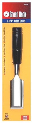 GREAT NECK SAW MFG CO, Great Neck 1-1/4 in. W X 3 in. L Wood Chisel 1 pc