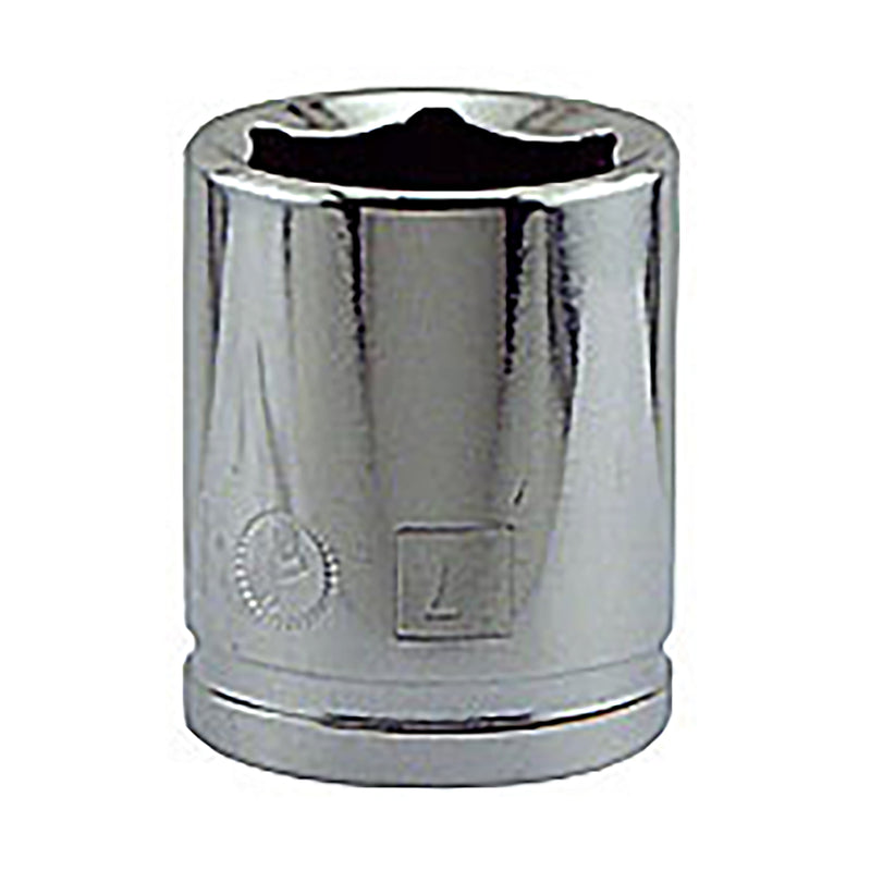 GREAT NECK SAW MFG CO, Great Neck 17 mm X 3/8 in. drive Metric 6 Point Socket 1 pc