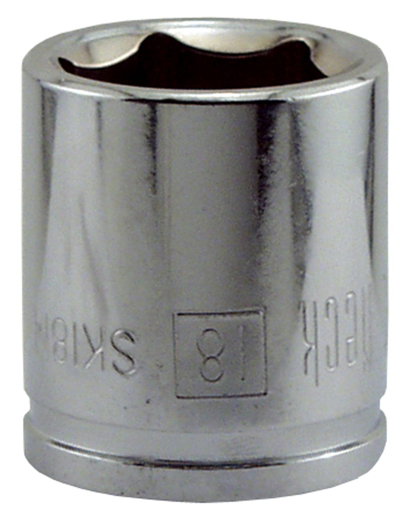 Great Neck, Great Neck SK18M 18MM X 3/8" Drive 6 Point Socket Metric