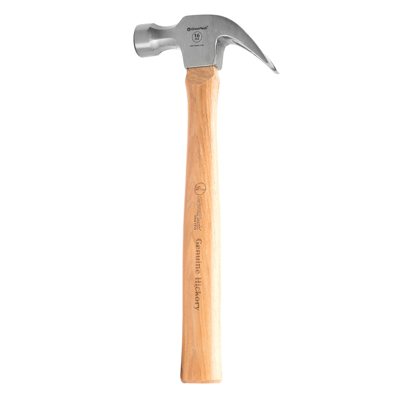 GREAT NECK SAW MFG CO, Great Neck Smooth Face Contoured Claw Hammer 16 oz. with 11 in. Hickory Handle (Pack of 20)