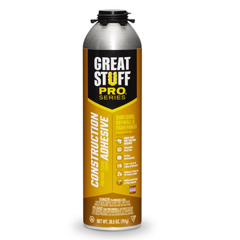 GREAT STUFF, Great Stuff Pro Series High Strength Polyurethane Industrial Grade Adhesive 26.5 oz