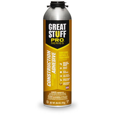 GREAT STUFF, Great Stuff Pro Series High Strength Polyurethane Industrial Grade Adhesive 26.5 oz