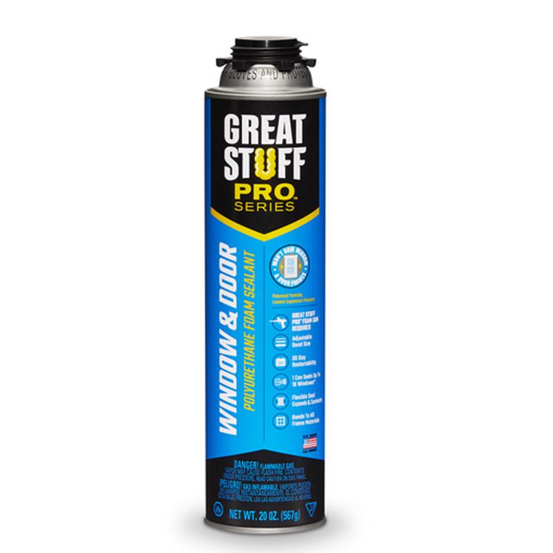 DDP SPECIALTY ELECTRONIC MATERIALS, Great Stuff Pro Series Yellow Polyurethane Insulating Foam Sealant 20 oz