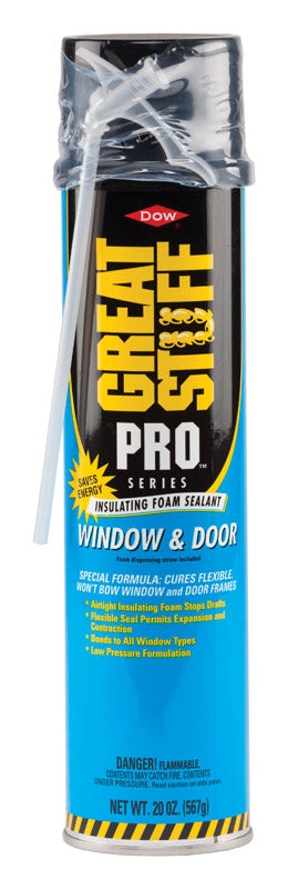 GREAT STUFF, Great Stuff Window & Door Yellow Polyurethane Insulating Foam Sealant 20 oz