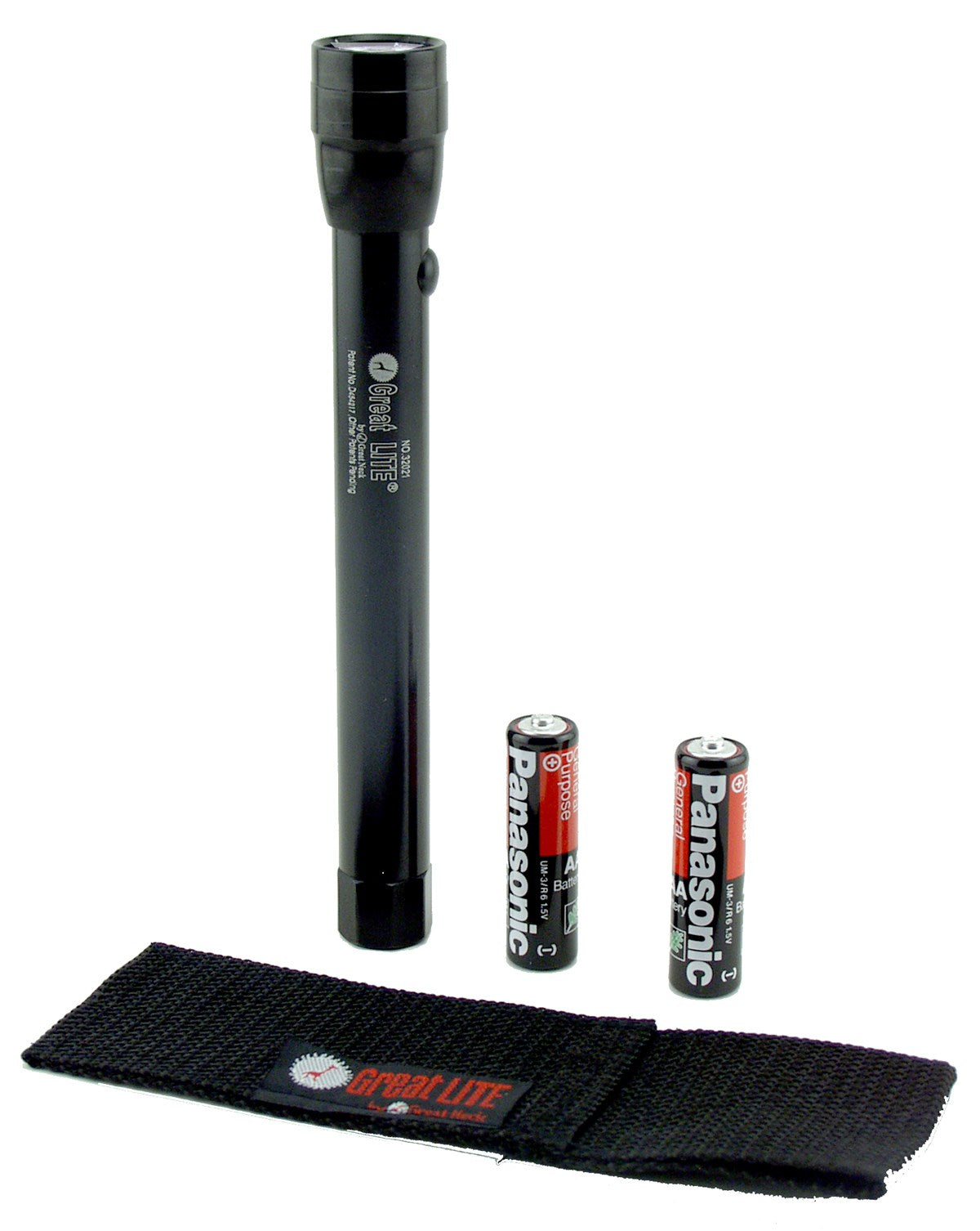 GREAT NECK SAW MFG CO, GreatLITE Water and Shock Resistant 2 AA Hi-Intensity Aluminum Flashlight